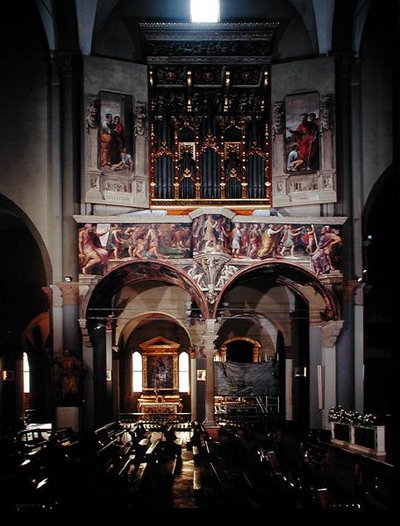Ansicht der Orgel, 1546 von Giulio Taraschi