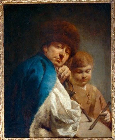 Der Soldat und der kleine Trommlerjunge von Giuseppe Angeli