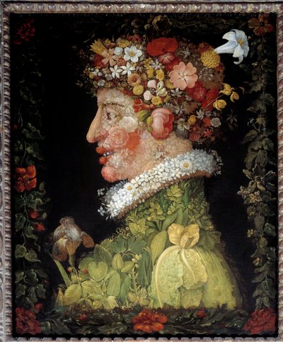 Frühling (aus einer Serie, die die vier Jahreszeiten darstellt) von Giuseppe Arcimboldo