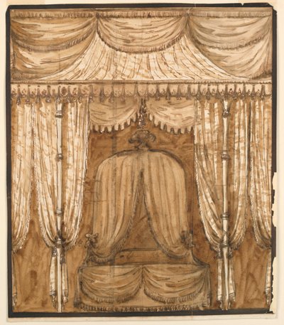 Ansicht einer Bettnische, ca. 1790 von Giuseppe Barberi
