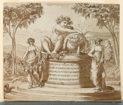Grabdenkmal für den Dichter Tagerini von Giuseppe Barberi