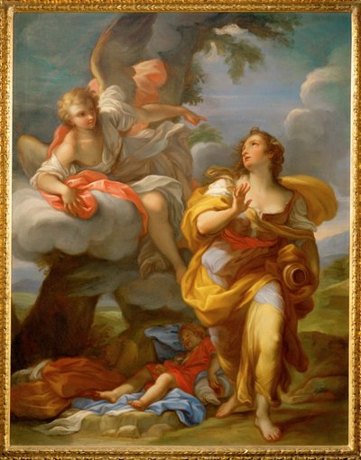 Hagar und der Engel von Giuseppe Bartolomeo Chiari
