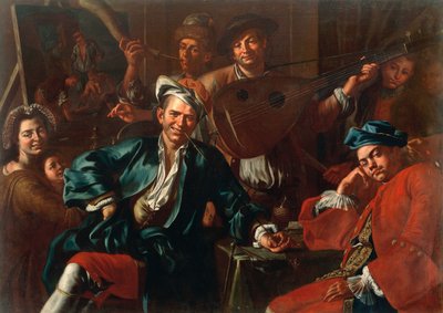 Das Atelier des Malers von Giuseppe Bonito