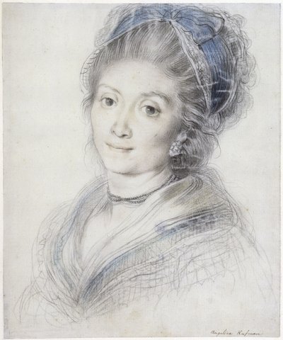 Brustbild einer Frau mit Spitzenhaube von Giuseppe Cades