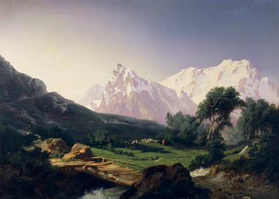Alpengipfel, Gressoney-Tal von Giuseppe Camino