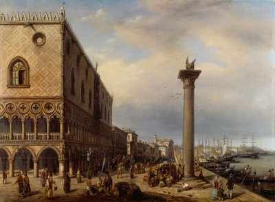 Riva degli Schiavoni (Promenade) in Venedig von Giuseppe Canella