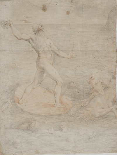 Neptun beruhigt die Winde des Sturms, der Aeneas