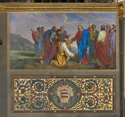 Presbyterium, Giueppe Diotti, Schlüsselübergabe an Pietro 1834 von Giuseppe Diotti