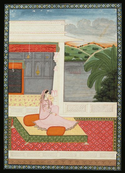Eine einsame Dame wartet auf Nachrichten von ihrem Liebhaber, ca. 1800 von Giuseppe Maggiolini