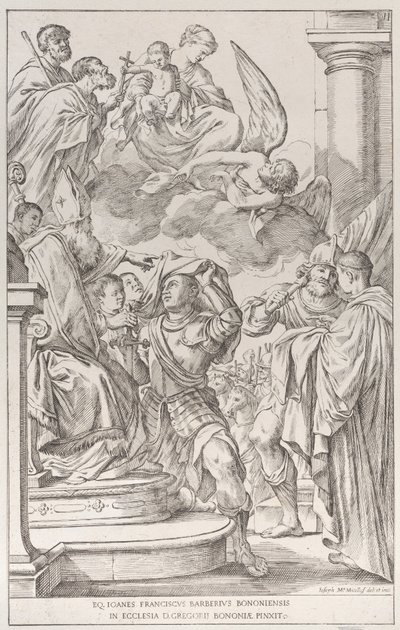 Tafel 11: Heiliger Wilhelm von Aquitanien, 1678 von Giuseppe Maria Mitelli