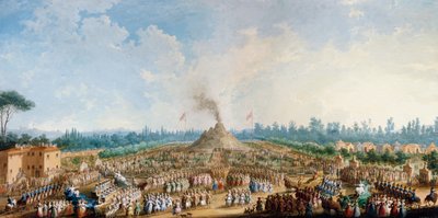 Feier in den Cascine zu Ehren von Ferdinand III, Der Vulkan von Giuseppe Maria Terreni