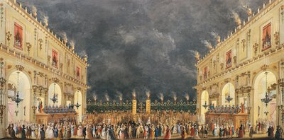 Fest im Cascine zu Ehren von Ferdinand III. von Lothringen von Giuseppe Maria Terreni