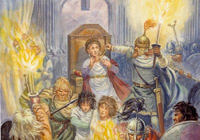 Plünderung Roms durch die Vandalen von Giuseppe Rava