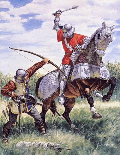 Der Krieg der zwei Rosen (1455-1485): Schlacht zwischen dem Königshaus York und dem Königshaus Lancaster von Giuseppe Rava
