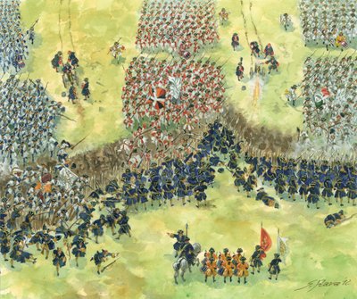 Spanischer Erbfolgekrieg: Schlacht bei Denain, 24. Juli von Giuseppe Rava