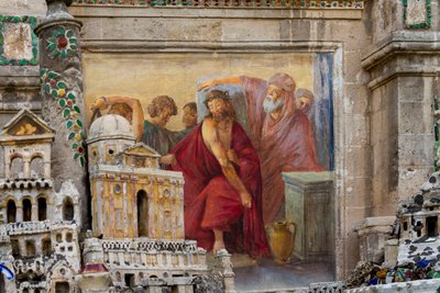 Kreuzweg, Kalvarienberg aus Majolikafliesen vom 16.-19. Jahrhundert von Giuseppe Renato Greco