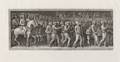 Der Einzug der Franzosen in Mailand, 15. Mai 1796 von Giuseppe Rosaspina, after Andrea Appiani