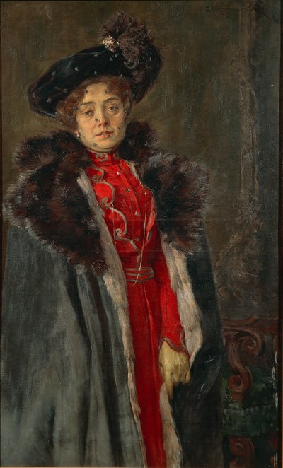 Porträt der Ehefrau von Giuseppe Vizzotto Alberti