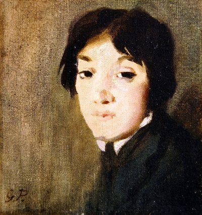 Kopfstudie für das Porträt der Hon. Lady Packe, ca. 1909 von Glyn Warren Philpot