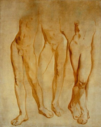 Drei Studien eines männlichen Aktes von Glyn Warren Philpot