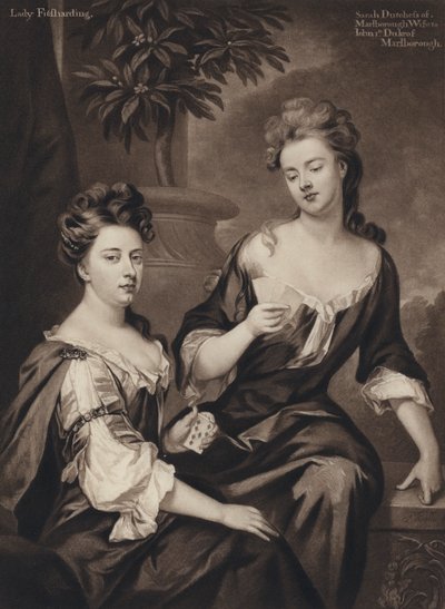 Sarah, Herzogin von Marlborough, und Lady Fitzhardinge von Godfrey (after) Kneller