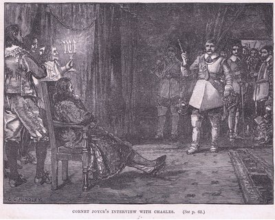 Interview von Cornet Joyce mit Karl I., 1647 n. Chr. von Godfrey C. Hindley