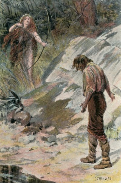 Illustration für Westward Ho! von Charles Kingsley von Godfrey C. Hindley