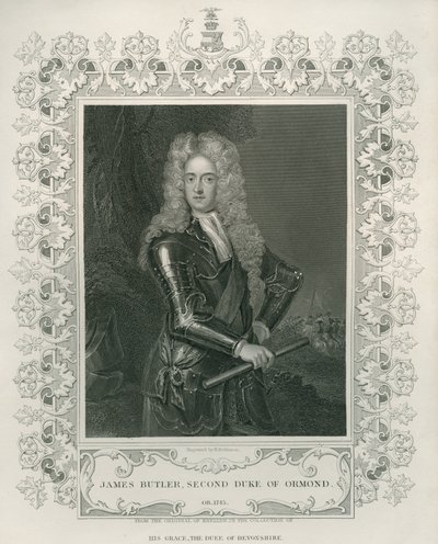 James Butler, 2. Duke of Ormond, graviert von Henry Robinson von Godfrey Kneller