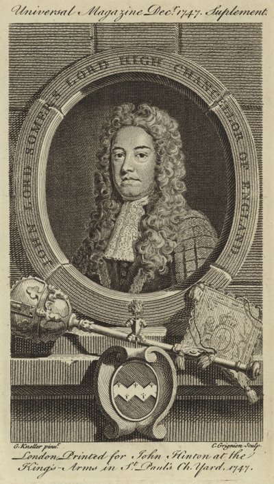 John Lord Somers, Lord High Chancellor von England von Godfrey Kneller