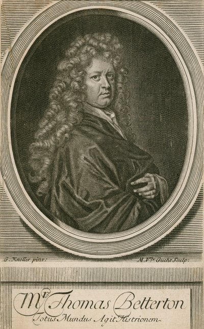 Mr Thomas Betterton, Schauspieler von Godfrey Kneller
