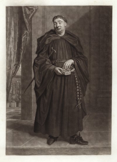 Porträt von Anthony Leigh als Vater Dominic in Der spanische Mönch von Godfrey Kneller