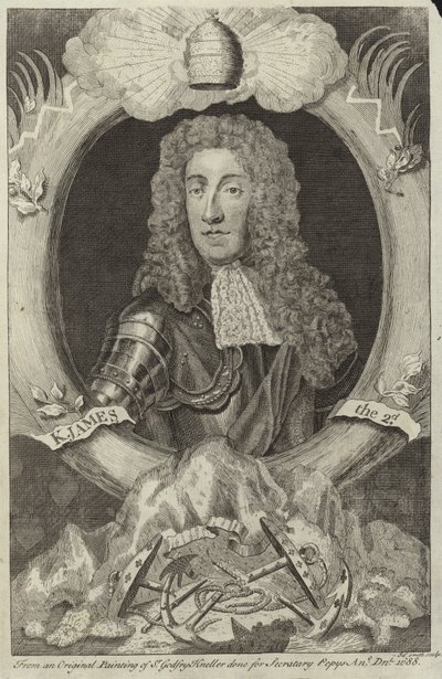 Porträt von James II von England und Irland von Godfrey Kneller