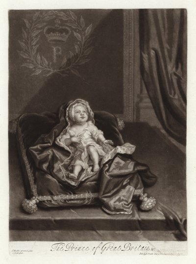 Porträt von Prinz James Stuart als Baby von Godfrey Kneller