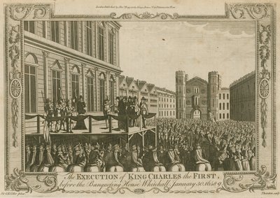 Die Hinrichtung von König Karl I. vor dem Banketthaus, Whitehall, 30. Januar 1649 von Godfrey Kneller