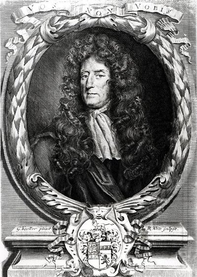 Porträt von Sir Roger LEstrange (1616-1704) von Godfrey after Kneller
