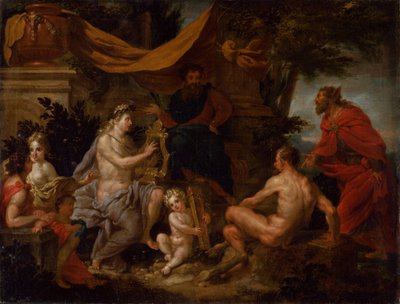 Der Wettstreit zwischen Apollo und Pan von Godfried Maes
