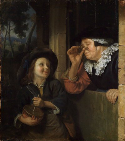 Der Rommelpotspieler von Godfried Schalcken