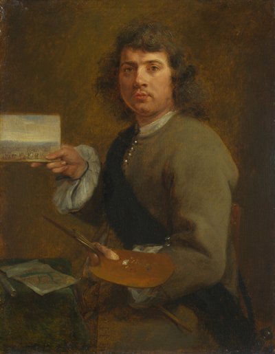 Sicht (Porträt von Robert van den Hoecke (1622-1688), vor 1661) von Gonzales Coques