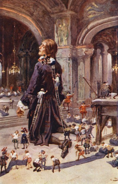 Illustration für Gullivers Reisen von Jonathan Swift von Gordon Frederick (after) Browne