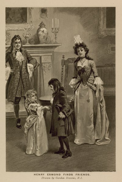 Illustration für Die Geschichte von Henry Esmond von Thackeray (Lithografie) von Gordon Frederick (after) Browne