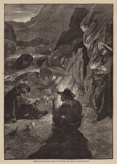 Am Lagerfeuer von Gordon Frederick (after) Browne