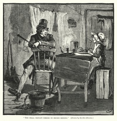 Der kleine Diener brauchte keine zweite Aufforderung von Gordon Frederick (after) Browne