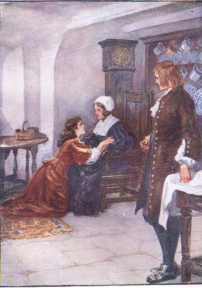 Und so ging sie zum Herzen der Mutter, aus Lorna Doone, veröffentlicht von W & R Chambers Ltd, 1921 von Gordon Frederick Browne