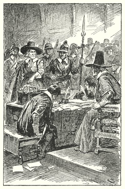 Cromwell vertreibt das Lange Parlament von Gordon Frederick Browne