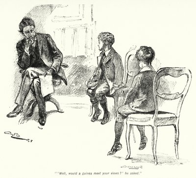 Illustration für Die Geschichte der Schatzsucher von E. Nesbit (Lithografie) von Gordon Frederick Browne