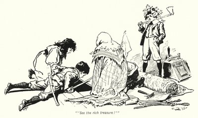 Illustration für „The Story of the Treasure Seekers“ von E. Nesbit (Lithografie) von Gordon Frederick Browne