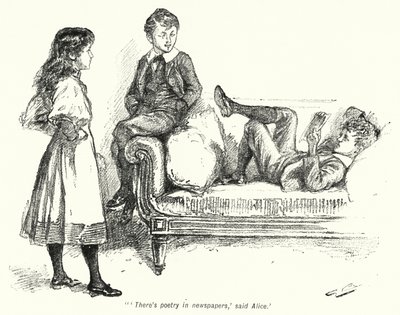 Illustration für „The Story of the Treasure Seekers“ von E. Nesbit (Lithografie) von Gordon Frederick Browne