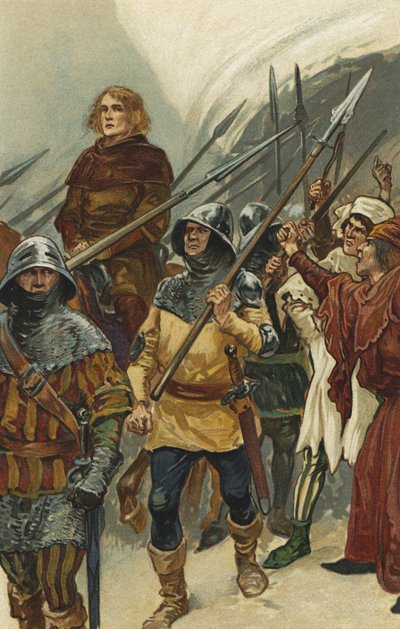 William Wallace wird zur Westminster Hall gebracht von Gordon Frederick Browne