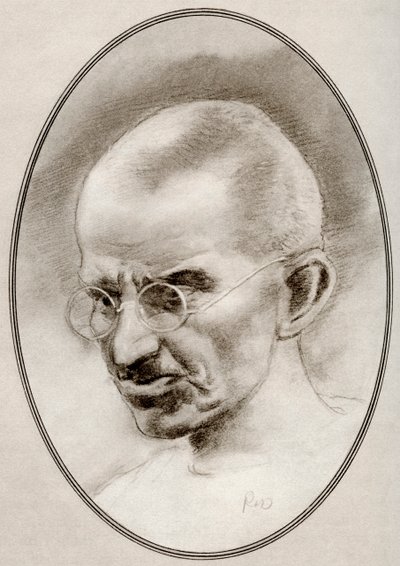 Mohandas Karamchand Gandhi, aus Living Biographies of Religious Leaders von Gordon Ross
