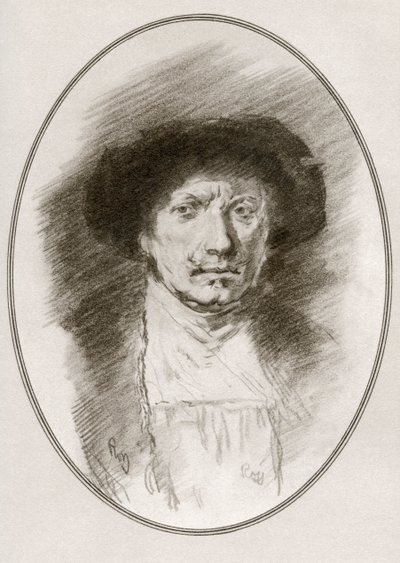 Rembrandt Harmenszoon van Rijn, aus „Lebende Biographien großer Maler“ von Gordon Ross